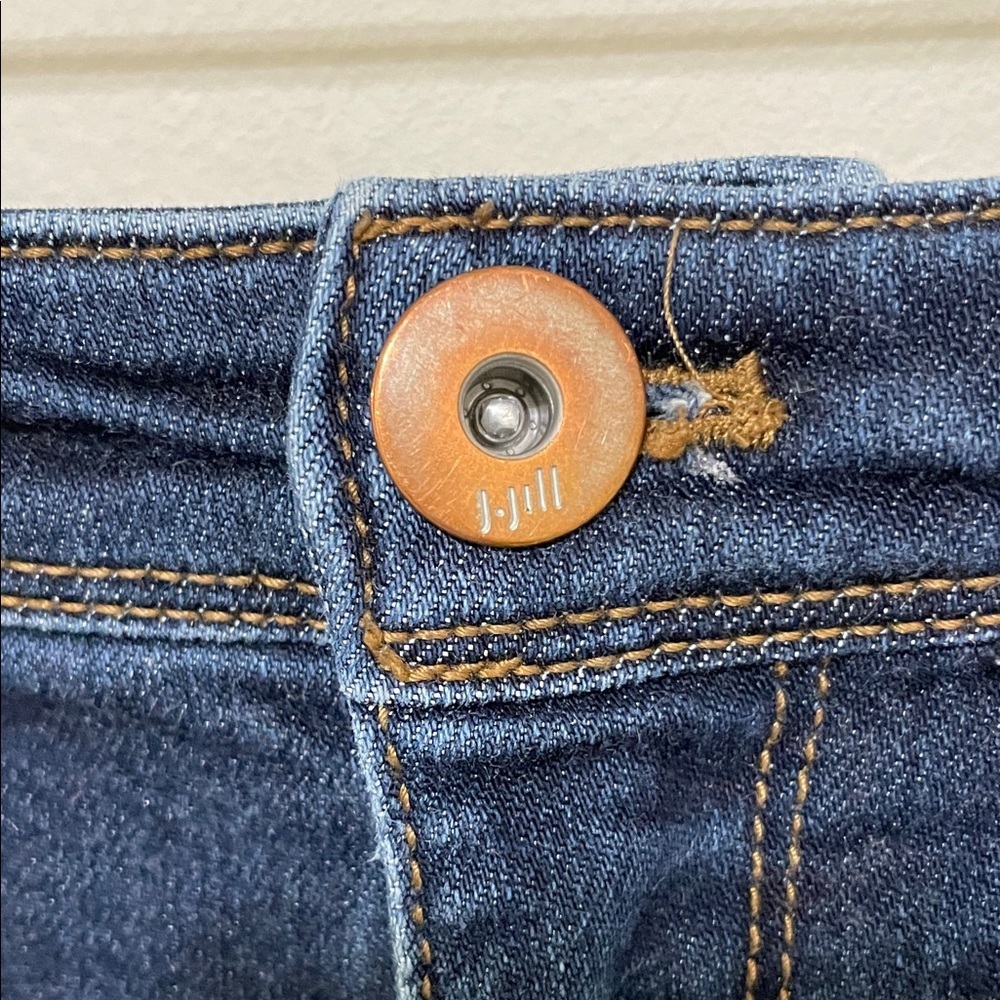 Women's J. Jill High-rise Straight Leg Blue Jeans, Size 10 - Picture 4 of 15